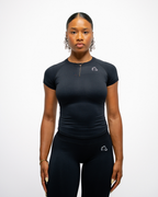 Contour Flare Scrunch Leggings em Black Onyx